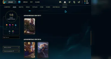 CONTA DE LOL COM SKIN KAYLE JUÍZA E VITORIOSAS DE 2016/17/18