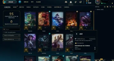 Conta LoL Gold 4 - 22 Champ 2 Skins - Smurf