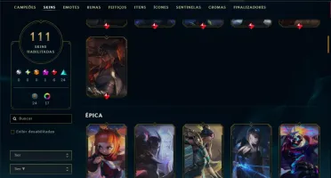 Platina 2 com TODOS os Champs e 111 Skins ( JG / ADC )