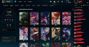 VENDO CONTA LOL 148 SKINS, ULTIMATE, MITICA