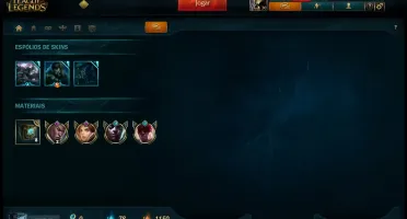conta de lol Gold3 com 82 champions e skins lendarias