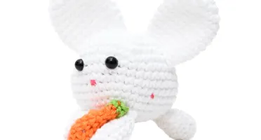 Coelho Branco Cenoura Amigurumi