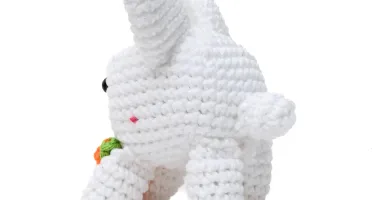 Coelho Branco Cenoura Amigurumi