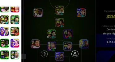 Conta com canavaro 106 e Messi do pack