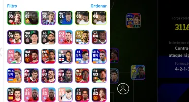 Conta com canavaro 106 e Messi do pack