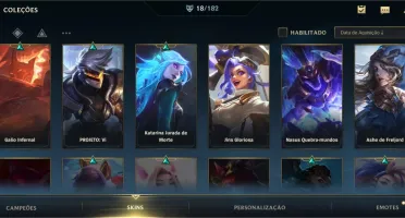 Conta WR Diamante IV - 17 Skins, 43 Champs, Wild Pass, etc.