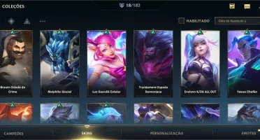 Conta WR Diamante IV - 17 Skins, 43 Champs, Wild Pass, etc.
