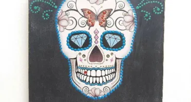 Porta Chave Caveira Mexicana #1