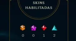 CONTA PLAT 1 MMR D3 36 CHAMPS 6 SKINS