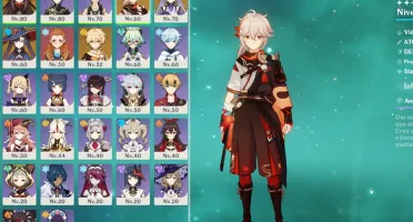 AR51 Kazuha + 4x5* personagens barato com constelação
