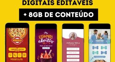 Pack Kit do Designer de Cartões Interativos Digitais