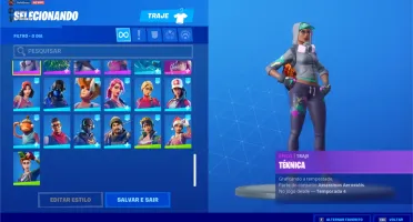Conta Fortnite Muito Rara, + d 200 itens (Com Salve O Mundo)