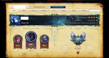 Conta League of Legends Diamante 5