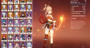 yoimiya,ayaka,kokomi,raiden,helan entre outros 8 armas Asia