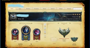 Conta Prata V com Borda 34 skins só skin rara e 70 Champions