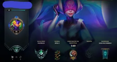 Conta plat 3 | level 62 | 52 champs | 21 skins 3 ultimate