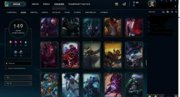 Conta League of Legends TODOS champ E 150 SKINS