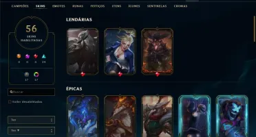 CONTA LOL OURO lV MAIN SUPORTE