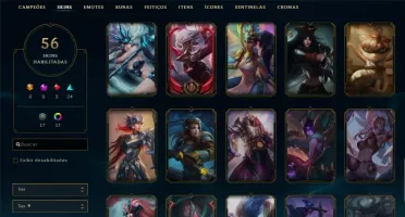 CONTA LOL OURO lV MAIN SUPORTE