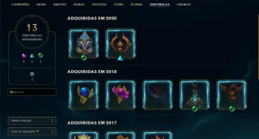 CONTA LOL OURO lV MAIN SUPORTE