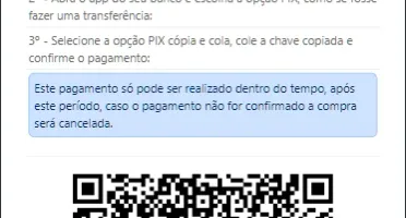 Teste do Script para receber pix mercado pago