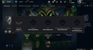 Conta Ferro 4 PDL NEGATIVO (skins lendárias!)