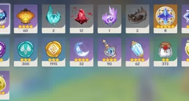 AR 58, Eula + Tumulo, Ganyu + Amos + 10*5estrelas