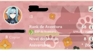 AR 58, Eula + Tumulo, Ganyu + Amos + 10*5estrelas