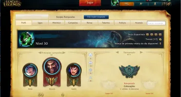 CONTA UNRANKED / 1º MD10 / 1 VITORIA / 22 CHAMPS / 2 SKIN
