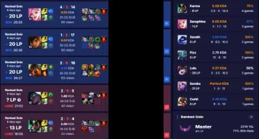 Conta League Of Legends Mestre Main Suporte/Meio/Atirador