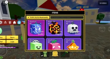 Conta do roblox, com robux e itens raros no bloxfruits