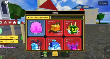 Conta do roblox, com robux e itens raros no bloxfruits