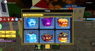 Conta do roblox, com robux e itens raros no bloxfruits