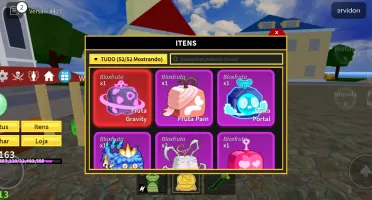 Conta do roblox, com robux e itens raros no bloxfruits