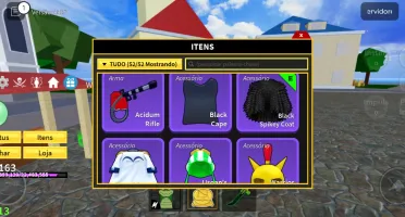 Conta do roblox, com robux e itens raros no bloxfruits
