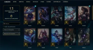 Unranked com 36 Champs e 2 Skins ( Ex Bronze )