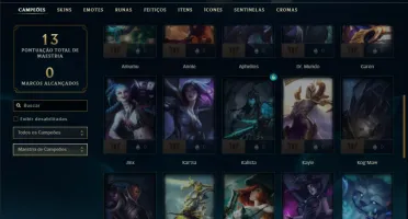 Unranked com 36 Champs e 2 Skins ( Ex Bronze )