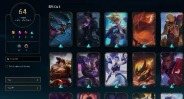 Conta no lol Platina 2 e no valorant Platina 3