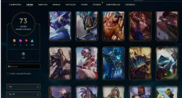 Conta lol quase full champ varias skins