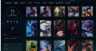 Conta lol quase full champ varias skins