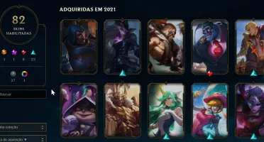 conta lol ouro IV 82 skins