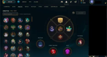 CONTA LOL 1130 SKINS COM PAX TF (PLAT 2 - MMR D2/D3)