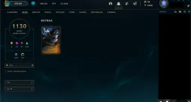 CONTA LOL 1130 SKINS COM PAX TF (PLAT 2 - MMR D2/D3)