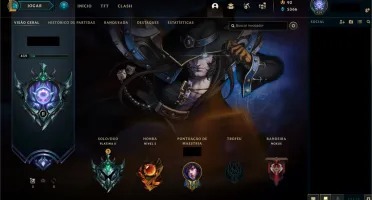 CONTA LOL 1130 SKINS COM PAX TF (PLAT 2 - MMR D2/D3)