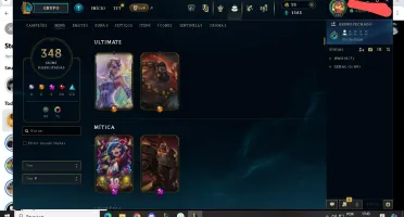 Conta com 5 anos/MMR Platina+/348 Skins/50 Cromas+