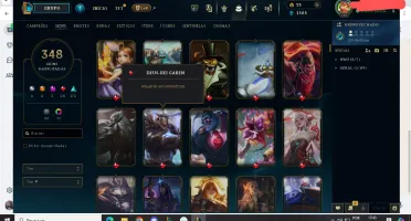 Conta com 5 anos/MMR Platina+/348 Skins/50 Cromas+
