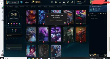 Conta com 5 anos/MMR Platina+/348 Skins/50 Cromas+