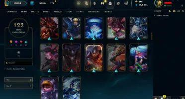Conta LOL LVL 30 | 89 Campeões| 122 Skins |UNRANKED| 2013