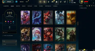 Conta LOL LVL 30 | 89 Campeões| 122 Skins |UNRANKED| 2013