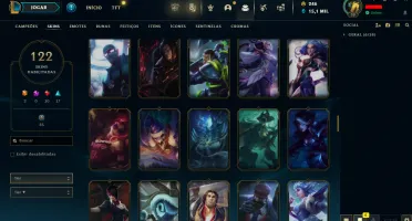 Conta LOL LVL 30 | 89 Campeões| 122 Skins |UNRANKED| 2013